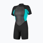 Muta da nuoto donna O'Neill Reactor-2 2mm Back Zip SS Spring IS7 black/light aqua