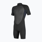Muta da nuoto bambino O'Neill Youth Reactor-2 2mm Back Zip SS Spring black/slate