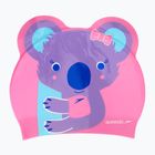 Cuffia Speedo Plain Moulded Silicone rosa per bambini