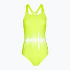 Costume intero Speedo Printed Medalist verde/bianco per donna