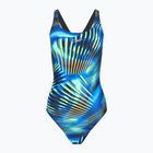 Costume intero Speedo Printed Medalist donna nero/blu