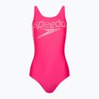Costume intero donna Speedo Logo Deep U-Back rosa fluo