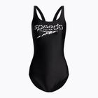 Costume intero Speedo donna Logo Deep U-Back nero/bianco