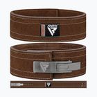 RDX Pro Liver Buckle Lth cintura di sollevamento pesi marrone