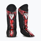 Parastinchi e protezioni per il piede RDX Instep New Aura F17 Shin black/red