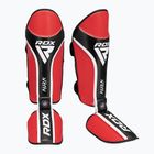 Protettori per tibia e piede RDX Shin Instep Aura Plus T-17 rosso