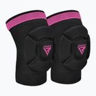 RDX K5 Hosiery Ginocchiere in schiuma nero/rosa