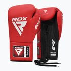 Guanti da boxe RDX Apex Competition Fight Lace Up rosso