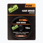 Treccia per carpa Fox International Edges Hair Braid marrone