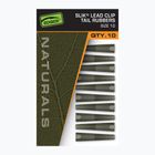 Secure Fox International Naturals Taglia 10 Slik Lead Clip Tail Rubber 10 pezzi.