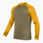 Endura Singletrack Fleece ciclismo uomo manica lunga tweed verde