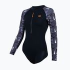 Costume intero donna ZONE3 OWS Renew nero/grigio