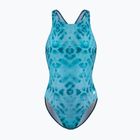 Costume da bagno intero da donna ZONE3 Classic teal tie-dye