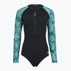 Costume da bagno intero da donna ZONE3 Long Sleeve teal tie dye