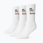 Calze da uomo BOXRAW We Don't Play Boxing Crew 3 pairs white