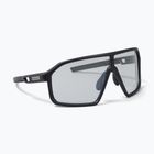 Occhiali da sole Endura Mullet Photochromic nero opaco/argento flash mirror