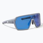 Occhiali da sole Endura Singletrack dreich grigio/blu revo smoke/clear silver flash mirror