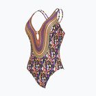 Costume intero da donna Zoggs Culture Jam Crossback viola/arancio/bianco/rosso