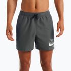 Pantaloncini da bagno Nike Logo Solid 5" Volley uomo grigio ferro