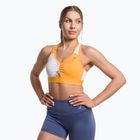 Reggiseno fitness Gymshark Pulse Sports arancio/bianco albicocca