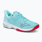 Scarpe da tennis da donna Mizuno Wave Exceed Tour 5 AC tanger turchese/fiery coral 2/bianco