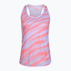 Canotta running donna Mizuno DAF Graphic Tank lilla pastello