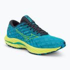 Scarpe da corsa da uomo Mizuno Wave Inspire 19 blu jet/bolt2neon/luminoso