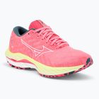 Scarpe da corsa da donna Mizuno Wave Inspire 19 hi vis rosa/ bianco neve/ luminoso