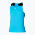 Canotta da corsa da uomo Mizuno DryAeroFlow Tank oceano hawaiano/nero