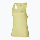 Canotta running donna Mizuno DryAeroFlow Tank giallo lime pallido