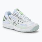 Scarpe da pallavolo donna Mizuno Cyclone Speed 4 bianco/grigio/verde