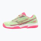 Mizuno Break Shot 4 Padel scarpa da padel da donna verde patina/rosa alta visibilità/bianco