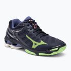 Scarpe da pallavolo da uomo Mizuno Wave Voltage blu sera/verde tech/lolite