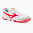 Mizuno Morelia Sala Classic IN bianco/flery coral2/bolt2 scarpe da calcio da uomo