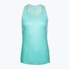 Canotta running donna Mizuno Aero Tank blu turchese