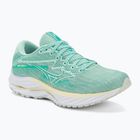 Scarpe da corsa da donna Mizuno Wave Rider 27 blu uovo/bianco/fiore d'arancio