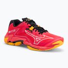 Mizuno Wave Lightning Z8 scarpe da pallavolo rosso radioso/bianco/arancio