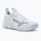 Scarpe da pallavolo donna Mizuno Wave Momentum 3 bianco/marino peonia/pesca parfait