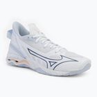 Scarpe da pallamano da donna Mizuno Wave Mirage 5 bianco/navy peonia/pesca parfait