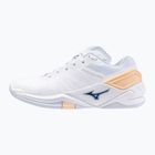 Scarpe da pallamano da donna Mizuno Wave Stealth Neo bianco/navy peonia/pesca parfait