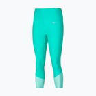 Leggings donna Mizuno Impulse Core 3/4 blu turchese