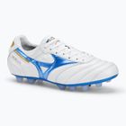 Mizuno Morelia II Japan Md bianco/blu laser/oro scarpe da calcio uomo
