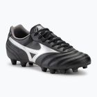 Scarpe da calcio Mizuno Morelia II Club FG uomo nero/galassia argento/ombra scura