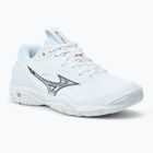 Scarpe da pallamano da donna Mizuno Wave Stealth 6 bianco/aleuziano/rosa scuro