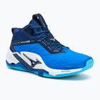 Scarpe da pallamano da uomo Mizuno Wave Stealth Neo 2 Mid blu mugen/bianco/blu estense