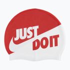 Nike Jdi Slogan cuffia da bagno rosso/bianco