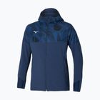 Mizuno Paris Athlete Giacca da uomo con cappuccio paggetto blu