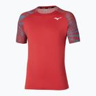 Camicia da tennis da uomo Mizuno Mugen Shadow Tee salsa