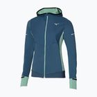 Giacca da corsa da donna Mizuno Warmalite Hybrid Full Zip blue wing teal