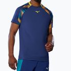 Camicia Mizuno Frontier Shadow Tee bellwether blu da uomo